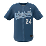 CUTTER SHORT SLEEVE FULL BUTTON BASEBALL JERSEY - CORE LINE